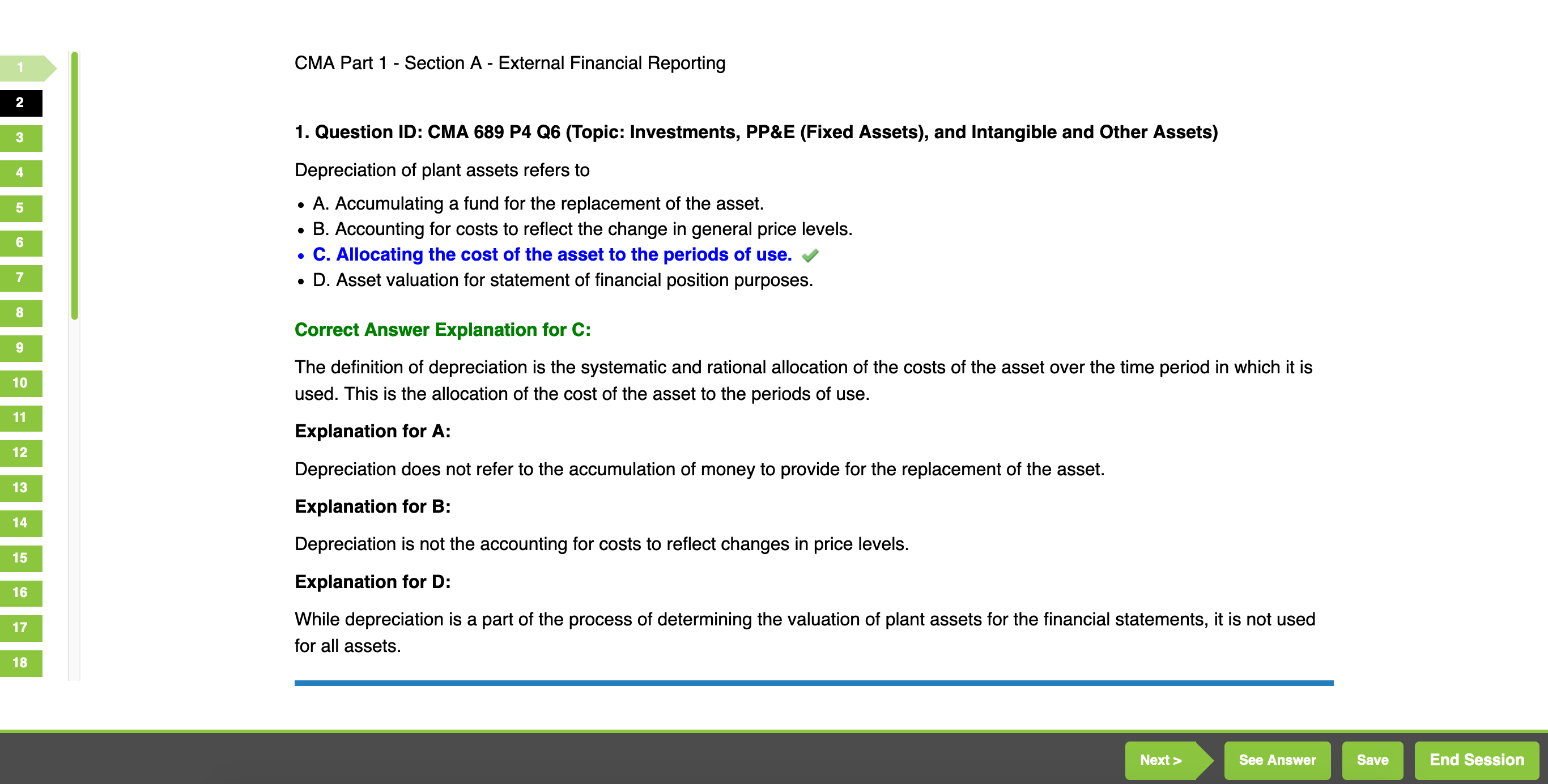 hock cma questions